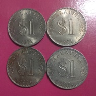 Duit Syiling Lama $1 Ringgit 1971. Old Coin 1971. One Dollar. Satu Ringgit. Asli Genuine. Original. 