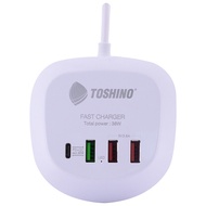 Toshino Plug PD+QC 20W 2USB(3.6A) Cable 1.2 Meters Model TS-1PD