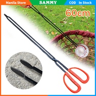60cm Garbage Tongs Sanitation Worker Tool Trash Clamp For Outdoor Waste Pickup And Coal Gripping
