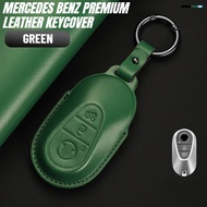 Mercedes Benz C E S A Class CLA SLA GLA GLB GLC EQE EQS Premium Leather Key Cover