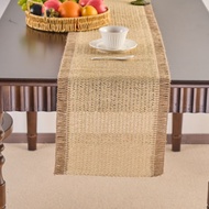 Green Woven Table Runner Vintage Wedding Decoration Coffee Table TV Cabinet Cover Table And Room Tab