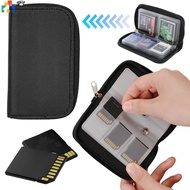 22 Slots Multifunctional Memory Card Storage Bags For Micro SD ID CF SDHC MMC Cards Universal Black Organizer Box Carrying Pouch