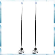 (WJRN) 2X Car Telescopic Antenna Elasticity Bumper Corner Pole Universal Car Safety Position Pole