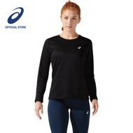 ASICS Women SILVER Long Sleeve Tee in Performance Black