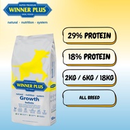 Winner Plus Puppy Junior – Natural gluten-free dog food for healthy puppy growth (2kg / 12kg).