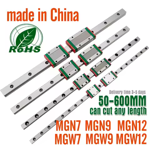 1 linear guide+1 carriage 3D Printer part MGN7C MGN9C MGN12H MGN15C miniature linear rail slide MGN7