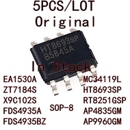 1-5PCS EA1530A ZT7184S X9C102S FDS4935 FDS4935A FDS4935BZ MC34119L HT8693SP RT8251GSP AP4835GM SOP-8