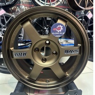 [2PCS] SPORTRIM PROMAX TE37 16INCH 16X7JJ 4H100 ET42 GOLD SAND