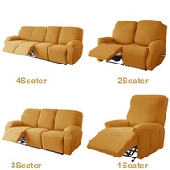 1/2/3/4 Seater Recliner Sofa Covers Elastic Relax Lazy Boy Armchair Cover Stretch Reclining Chair Slipcovers Furniture Protector
