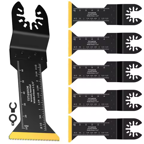 5/6Pcs Oscillating Multitool Blades M42 Titanium Bi Metal Saw Blade Multitool Metal Cutting Blade fo