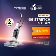 【15x BOOST STEAM & 99.9% SANITIZE】Tineco Floor One S6 Stretch Steam 160°C Wet Dry Vacuum Cleaner | D