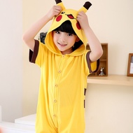 Korea Cartoon animal pajamas dinosaur short sleeve boys girls Onesie Cosplay Costume COD