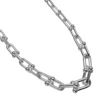 蒂芬妮 (Tiffany & Co.) 五金漸層鏈項鍊，925 純銀，約 106.9 克，女士款 [二手]