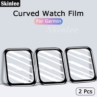 2pcs for Garmin Venu 2 SQ Curved Edge Soft Tempered Glass Screen Protector for Garmin Venu SQ Music 3D Full Screen Protective Glass Film