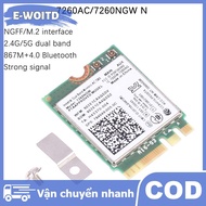 E-WOITD 1PC 1200Mbps Bluetooth 4.0 WIFI Card mạng không dây NGFF Wifi Dongle AC băng tần kép 2.4G 5G
