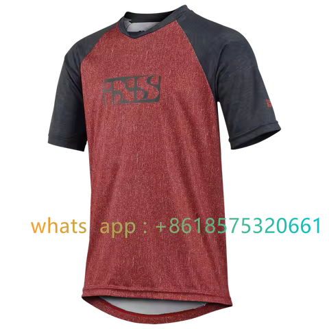 iXS Motocross Motorcycle Downhill Short Sleeve Jersey Men Mountain Bike Cycling Clothes Enduro Race 
