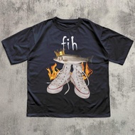 Fih Funny Meme T-Shirt Fish Shirt Unhinged Clothes Ironic Tees Stupid Gifts Weird Tee Brainrot Shirt