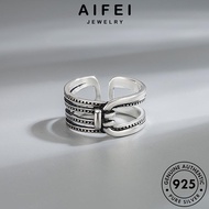 AIFEI JEWELRY Korean Women For Perempuan Sterling Perak Silver Cincin 純銀戒指 Vintage Accessories Adjustable 925 Original Ring R193