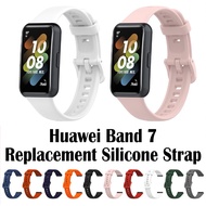 Huawei Band7 Soft Silicone Watch Strap Hua Wei Band 7 Smart Watch Wristband Huaweiband7 Watch Band w