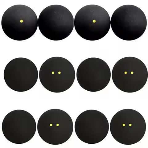 1PC 37mm Squash Ball Yellow Red Blue Dot Rubber Squash Racquet Balls Squash Speed Training High Elas