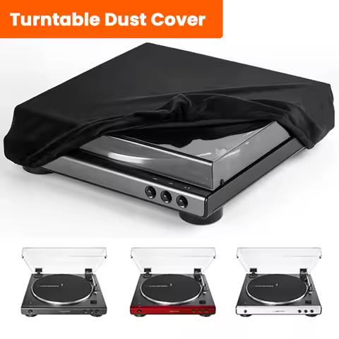Turntable Dust Cover Spandex Foldable Turntable Sleeves Protective Cover for Audio-Technica AT-LP60X