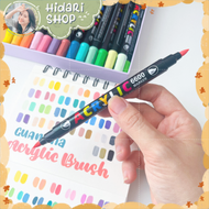 Bút Brush Acrylic Marker 2 Đầu Guangna Có Thể Vẽ Lên Nhiều Chất Liệu - Hidari