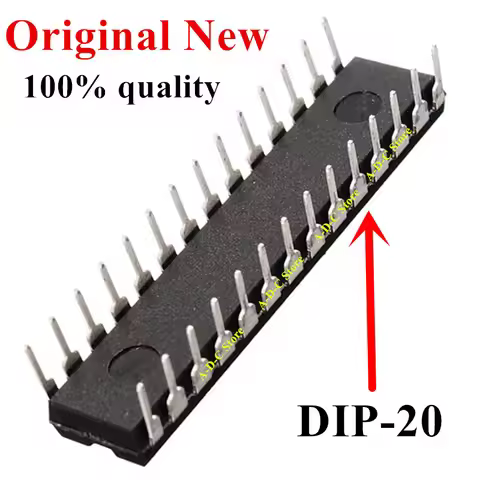 100% New AT89C2051 AT89C2051-24PI AT89C2051-24PU AT89C2051-24PC 89C2051 DIP-20 IC Chip In Stock