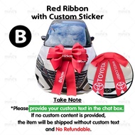 MINIIS Giant Big Ribbon For Car READY MADE Big Car Ribbon Kereta Big Car Bow Riben Besar Riben Keret