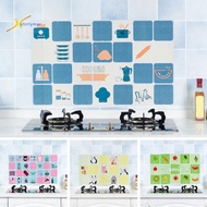 Sr PVC Kitchen Sticker for Kitchen Stove Anti-oil Cartoon Tile Wall Sticker Decorative