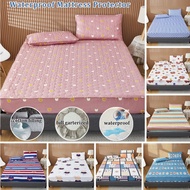 King/Queen Size Thick+cotton filling Waterproof Mattress bed sheet Full Garterized Fitted Topper / 防水床单夹棉