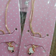 Kalung anak batita balita sanrio ubs hello kitty emas asli 375 pink