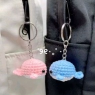 GANTUNGAN Amigurumi Whale/keychain whale keychain knitted doll/