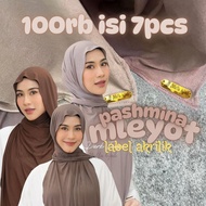 100K CONTENTS 7PCS Pashmina Rayon T-shirt Pashmina jersey T-shirt/ Pashmina Meleyot Flowy Turkey Sha