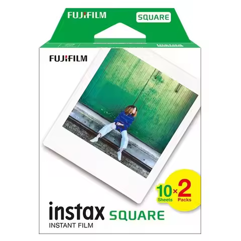 Fujifilm Instax SQUARE Film 10 Sheets White Edge Photo For Instax SQUARE SQ6 SQ10 SQ20 Hybrid Instan