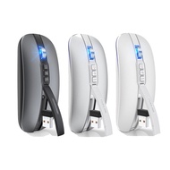 M113 2.4GHz + Bluetooth Dual Mode Mouse Ultra-Thin Silent Mute Mouse 2.4G+BT5.1 Dual Mode Mouse