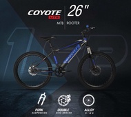 COYOTEจักรยานเสือภูเขา จักรยานเด็กโต COYOTE LITE ROOTER โช๊คหน้า ดิสเบรคหน้า-หลัง วงล้อ 26 นิ้ว