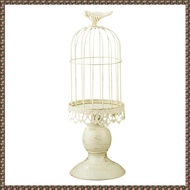 (JPTZ) Vintage Bird Cage Candle Holder Wedding Table Decoration Props Wedding Decoration Metal Iron