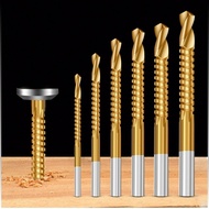 Toothed drill bit, rhombus drill bit, twist drill bit, woodworking drill bit, hole drilling