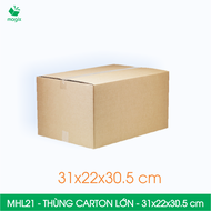 MHL21 - 31x22x30.5 cm - 20 thùng carton đóng hàng lớn - Hộp carton đóng hàng lớn | Magix Packaging
