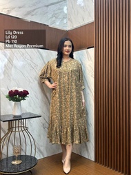 COD | NADIRA DRESS | DASTER WANITA RAYON MOTIF
