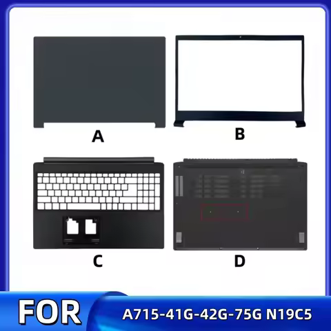 New For Acer Aspire 7 A715-41G-42G-75G N19C5 LCD Back Cover Top Case/Bezel cover/Palmrest Cover/Bott