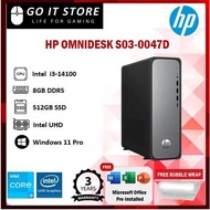 HP OmniDesk Slim Desktop S03-0047d PC | i3-14100 | Windos 11