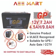 GP 12V 4.5AH / 7.2AH / 9 AH Rechargeable Sealed Lead Acid VRLA Battery