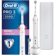 (GADGETPRO, Local Best Seller) Oral-B Pro 3 3000 CrossAction Electric Rechargeable Toothbrush With 2 Toothbrush Heads