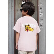 KIDS: LAZY MODE HAUGHTY BEAR KIDS TEE (PINK)