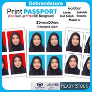 Passport Size Photo Printing / Ukuran Passport / ID Photo Printing Service / Cuci Gambar Saiz Passpo