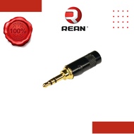 REAN NYS231BG Stereo 3 pole 3.5 mm plug, crimp strain relief