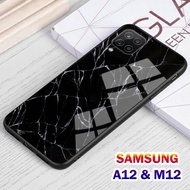 Softcase Glass Kaca Samsung A12 , M12 - Casing Hp Samsung A12 , M12 [