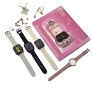 Smart Watch Ladies Newly A68 Plus Couple Watch 6 IN 1 Women's watch Suits Men Smart Watch + Leather 