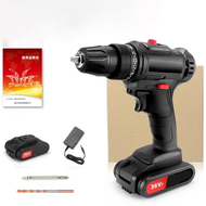 Mesin Bor Baterai Cas Komplit 36VF Bor Impact 10mm Mesin Bor Tangan Bor Listrik Bor Casan Komplit/bor Cordless/bor Batre1 Set Lengkap